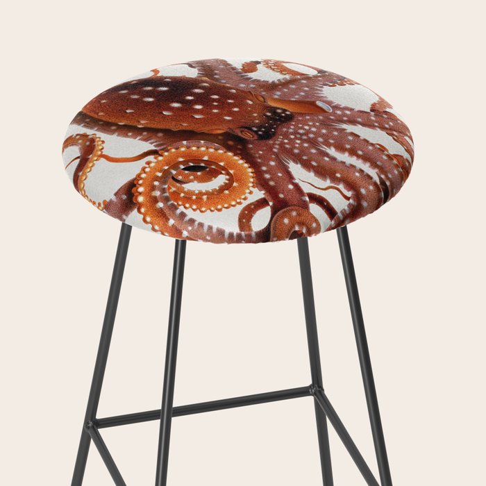 White Spotted Octopus Stool Gallery Image 2