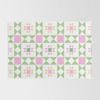 Pastel Star Quilt Pattern Rug Gallery Image 2