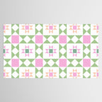 Pastel Star Quilt Pattern Tablecloth Gallery Image 2