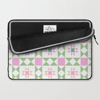 Pastel Star Quilt Pattern Laptop Sleeve Gallery Image 2