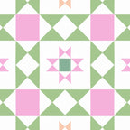Pastel Star Quilt Pattern Coffee Mug Gallery Image 2