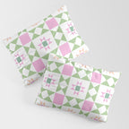 Pastel Star Quilt Pattern Pillow Sham Gallery Image 3
