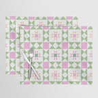 Pastel Star Quilt Pattern Placemat Gallery Image 1