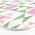 Pastel Star Quilt Pattern Bath Mat Gallery Image 3