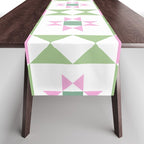Pastel Star Quilt Pattern Table Runner Gallery Image 1