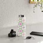 Pastel Star Quilt Pattern Water Bottle Gallery Image 4