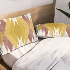 Bold Geometric Triangles III Pillow Sham Gallery Image 2