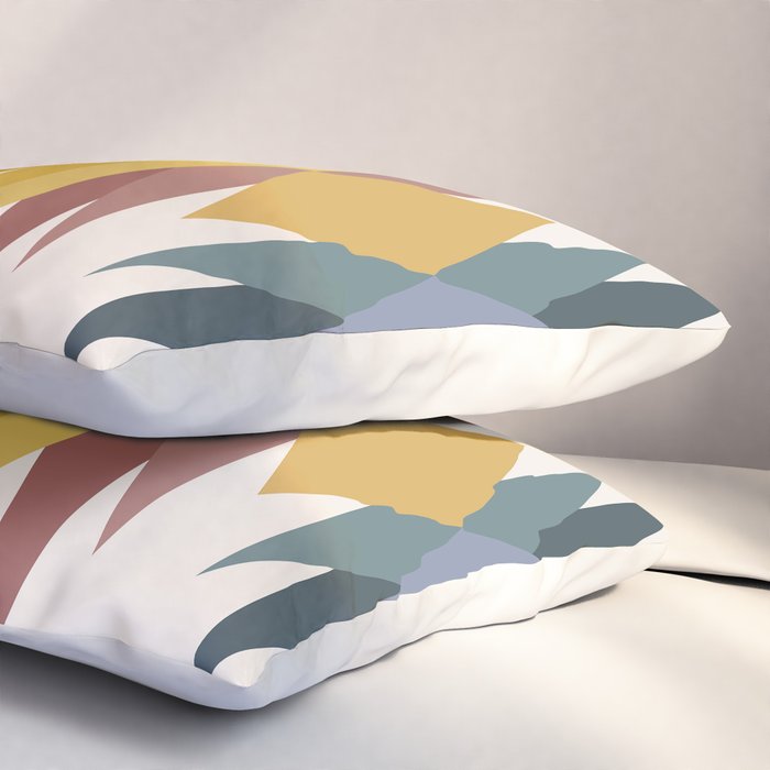 Bold Geometric Triangles III Pillow Sham Gallery Image 3