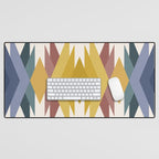 Bold Geometric Triangles III Desk Mat Gallery Image 1