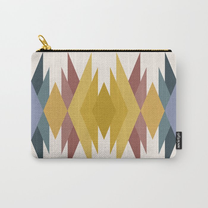 Bold Geometric Triangles III Carry All Pouch Gallery Image 1