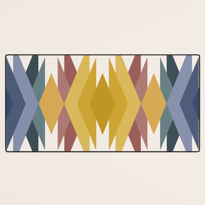 Bold Geometric Triangles III Desk Mat Gallery Image 3