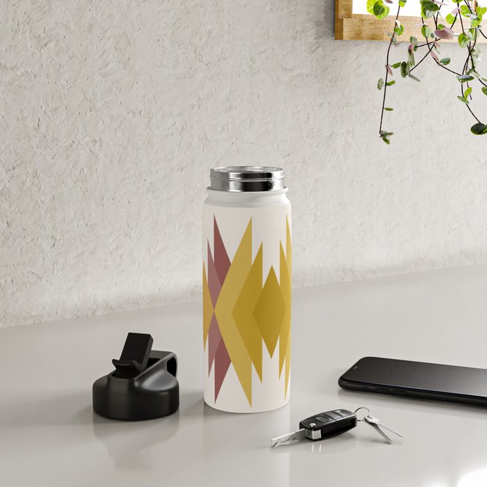 Bold Geometric Triangles III Water Bottle Gallery Image 4