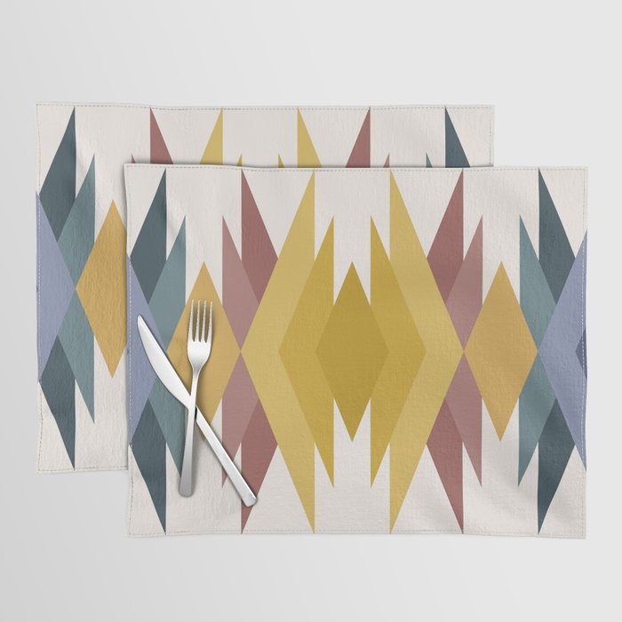 Bold Geometric Triangles III Placemat Gallery Image 1
