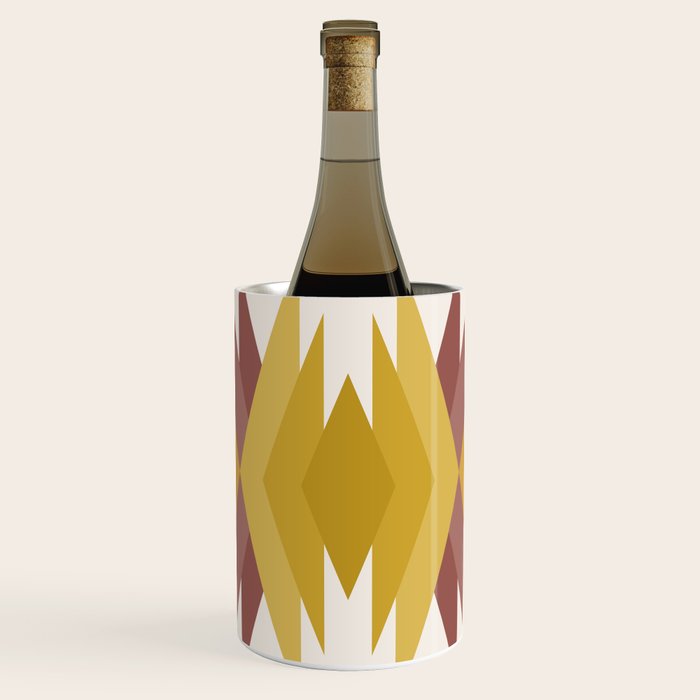 Bold Geometric Triangles III Wine Chiller Gallery Image 1