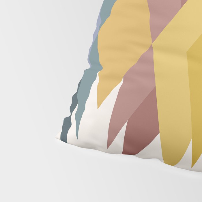 Bold Geometric Triangles III Pillow Sham Gallery Image 4