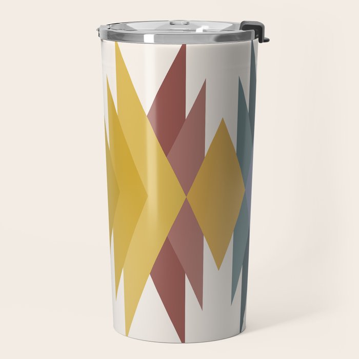 Bold Geometric Triangles III Travel Mug Gallery Image 2