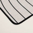 Geometric Lines in Black and Beige 29 (Rainbow and Sun Abstraction) Desk Mat Gallery Image 4