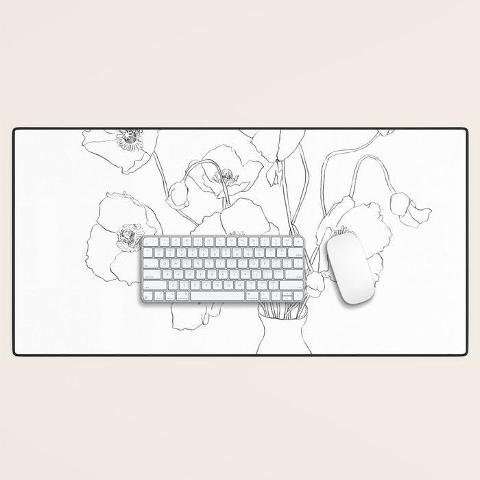 Field Wildflowers Line Desk Mat Gallery Image 1