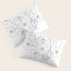 Field Wildflowers Line Pillow Sham Gallery Image 3