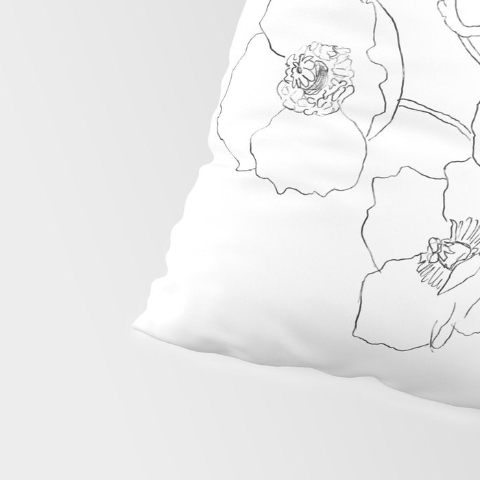 Field Wildflowers Line Pillow Sham Gallery Image 4