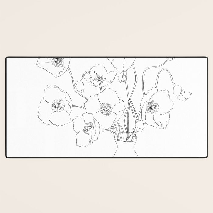 Field Wildflowers Line Desk Mat Gallery Image 3