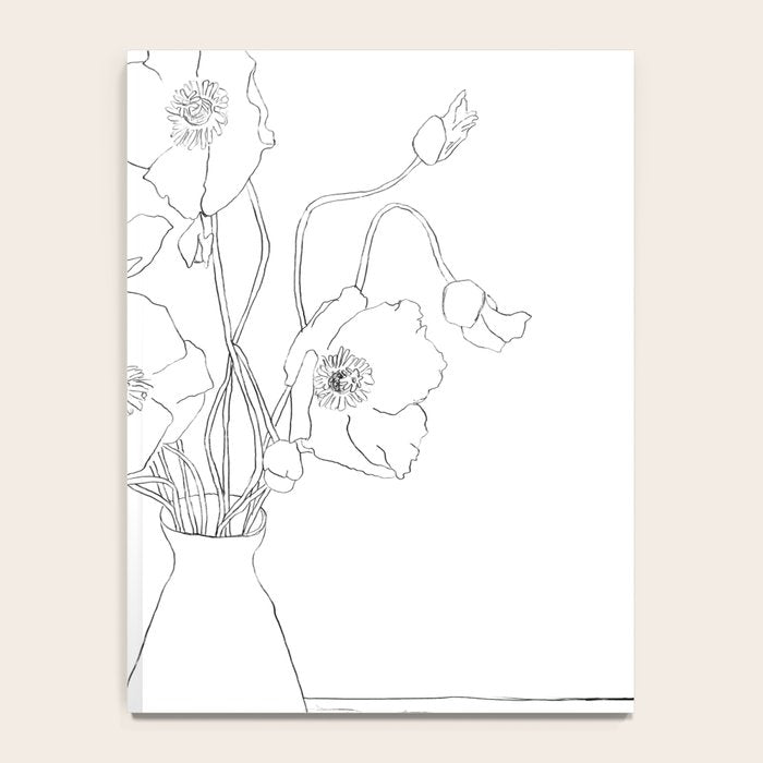 Field Wildflowers Line Notebook Gallery Image 4