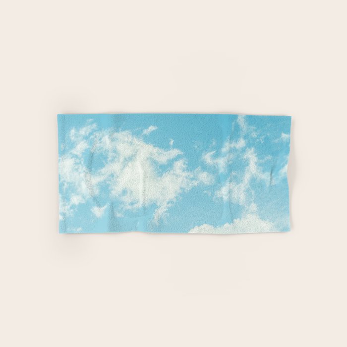 Perfect Blue Summer Sky Nature Photography Bath Towel Gallery Image 1
