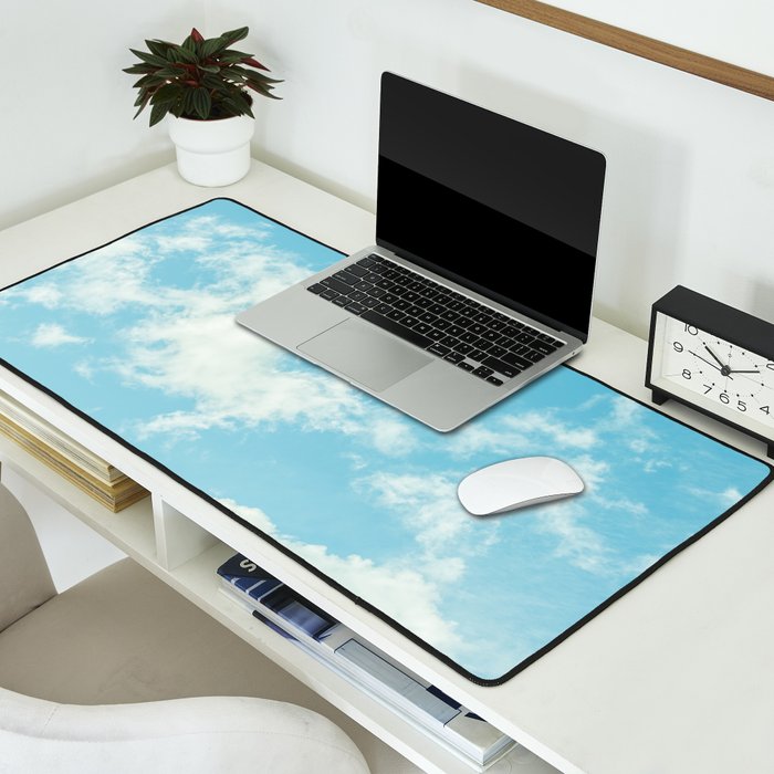 Perfect Blue Summer Sky Nature Photography Desk Mat Gallery Image 2