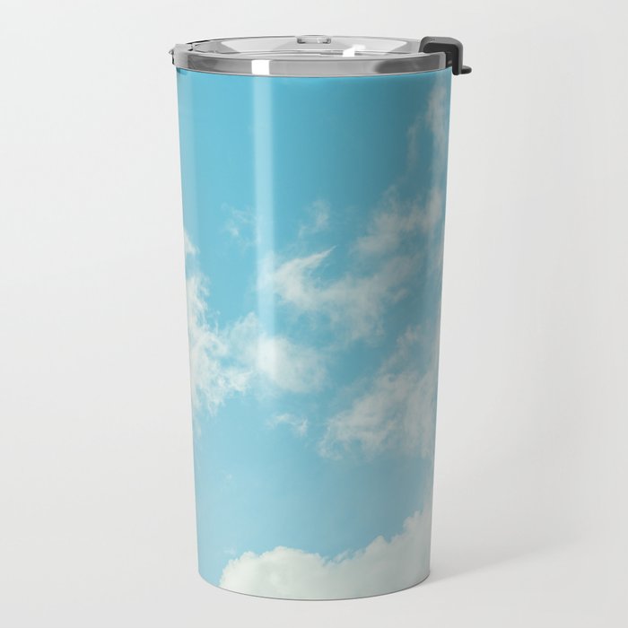 Perfect Blue Summer Sky Nature Photography Travel Mug Gallery Image 2
