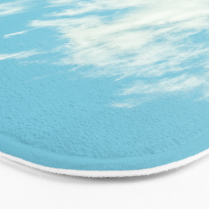 Perfect Blue Summer Sky Nature Photography Bath Mat Gallery Image 3