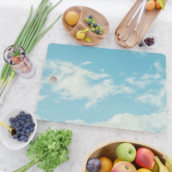 Perfect Blue Summer Sky Nature Photography Cutting Board Gallery Image 2