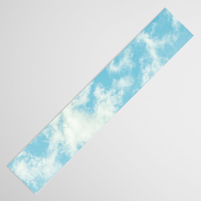 Perfect Blue Summer Sky Nature Photography Table Runner Gallery Image 3