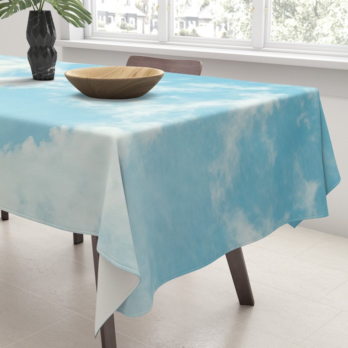 Perfect Blue Summer Sky Nature Photography Tablecloth Gallery Image 3