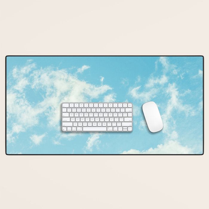 Perfect Blue Summer Sky Nature Photography Desk Mat Gallery Image 1