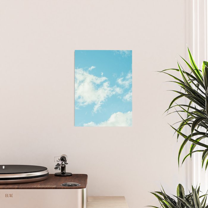 Perfect Blue Summer Sky Nature Photography Poster Gallery Image 2