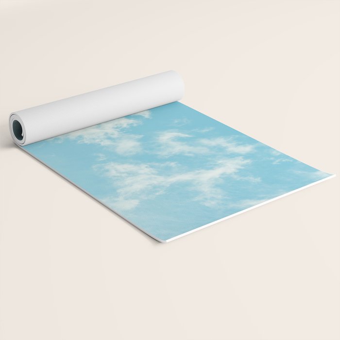 Perfect Blue Summer Sky Nature Photography Yoga Mat Gallery Image 2
