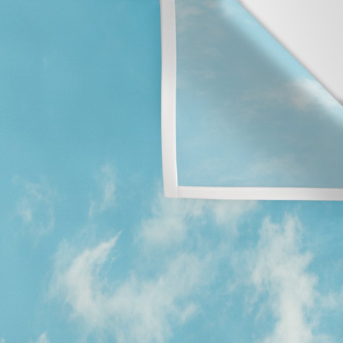 Perfect Blue Summer Sky Nature Photography Wall Tapestry Gallery Image 3