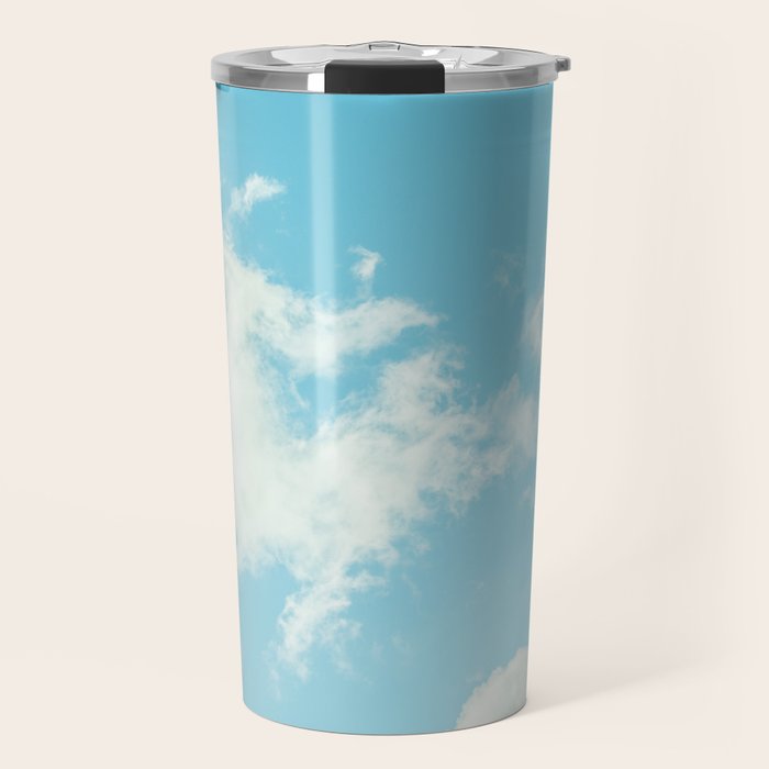 Perfect Blue Summer Sky Nature Photography Travel Mug Gallery Image 1