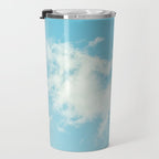Perfect Blue Summer Sky Nature Photography Travel Mug Gallery Image 3
