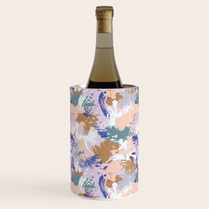 Abstract brush stroke madness Wine Chiller Gallery Image 2