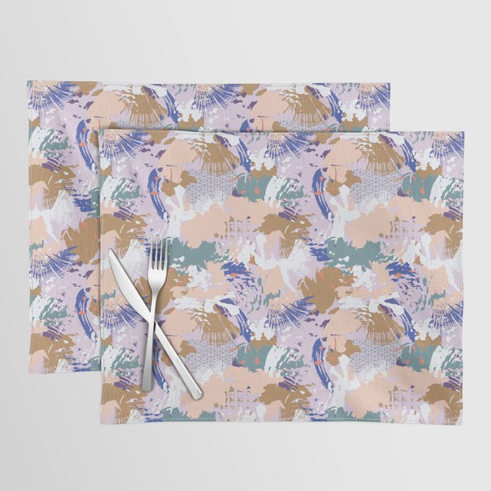 Abstract brush stroke madness Placemat Gallery Image 1