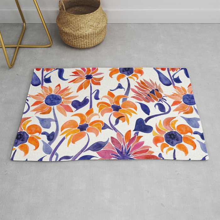 Sunflowers - Sunset Palette Rug Gallery Image 1