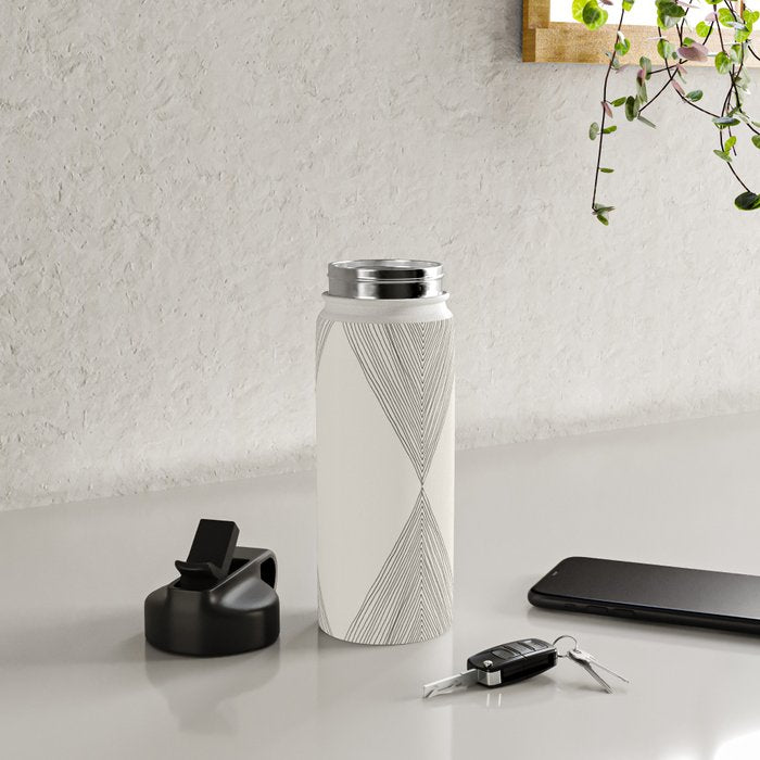 Minimalist Boho Triangles Water Bottle Gallery Image 4
