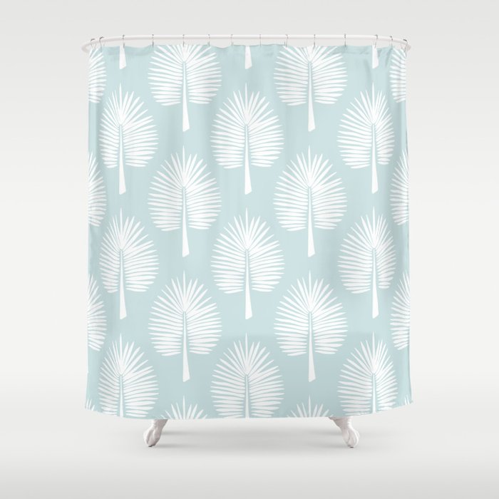 Wide Palm | Open Sky Shower Curtain Gallery Image 1