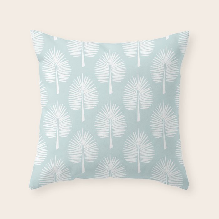 Wide Palm | Open Sky Throw Pillow Gallery Image 1