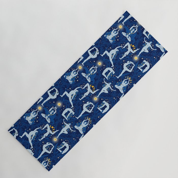 Feel the Cosmic Balance blue Yoga Mat Gallery Image 1