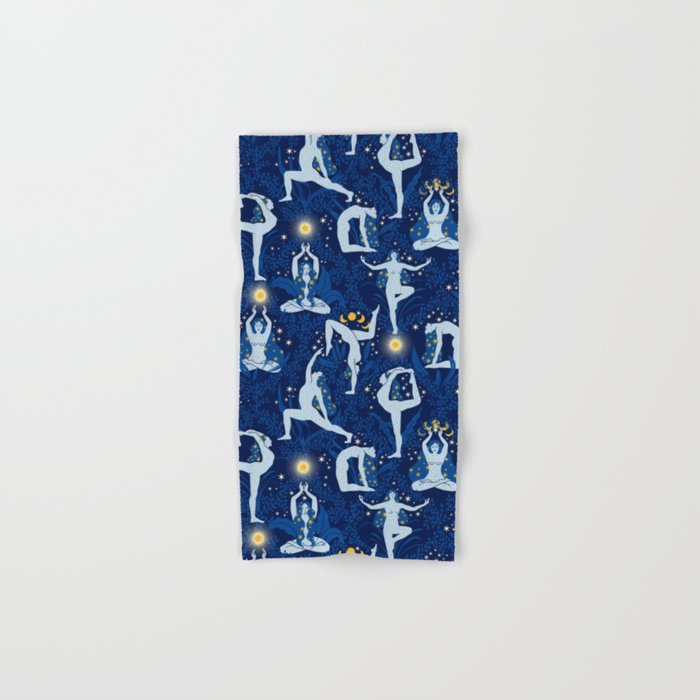 Feel the Cosmic Balance blue Bath Towel Gallery Image 1