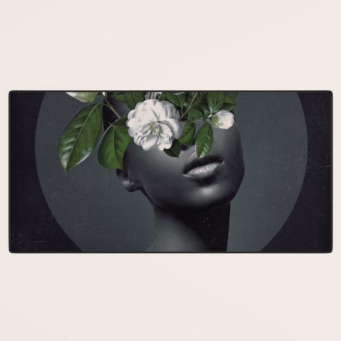 WOMAN WITH FLOWERS 17 Desk Mat Gallery Image 3
