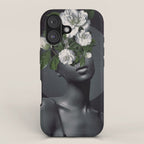 WOMAN WITH FLOWERS 17 iPhone Case Gallery Image 1