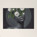 WOMAN WITH FLOWERS 17 Welcome Mat Gallery Image 1